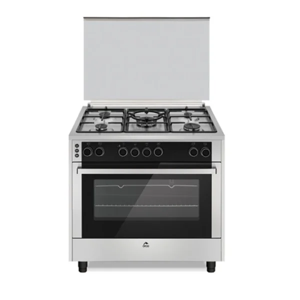Orca 5 Burner, 90x60cm Gas Cooker, Silver - OR-9060ODSPFS